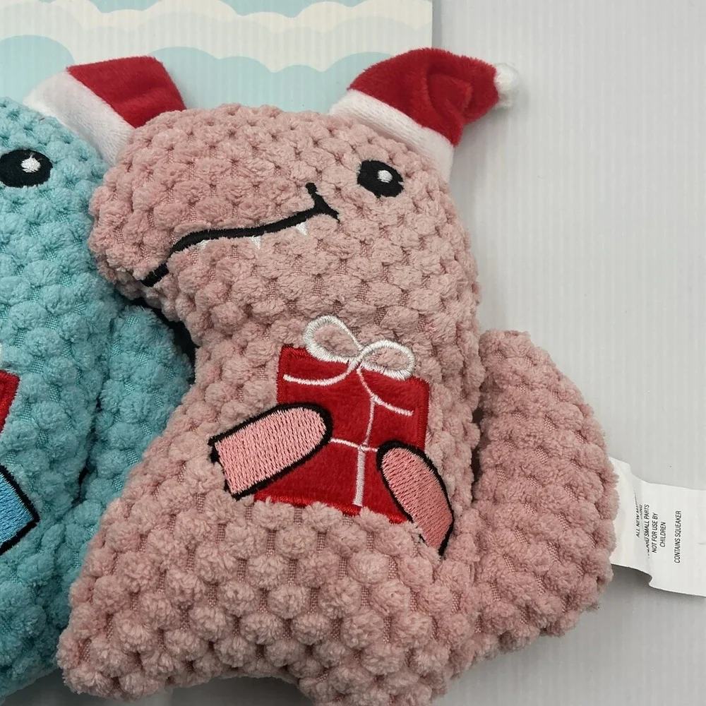 Christmas Dinosaur  3 Pack Dog Toy Set For Christmas 6